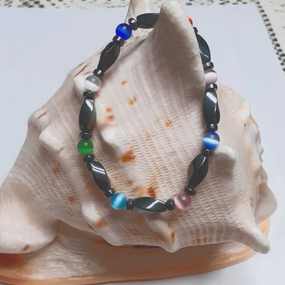 Magnetic Hematite Bracelet 7"
